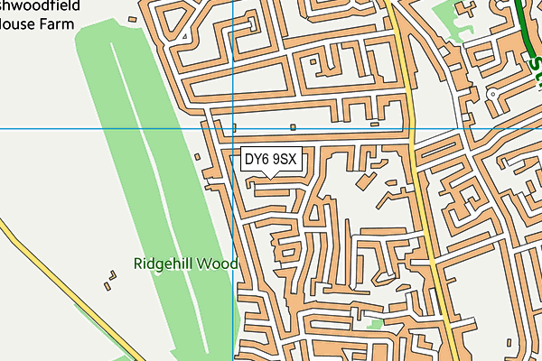 DY6 9SX map - OS VectorMap District (Ordnance Survey) DY6 9SX map - OS VectorMap District (Ordnance Survey)