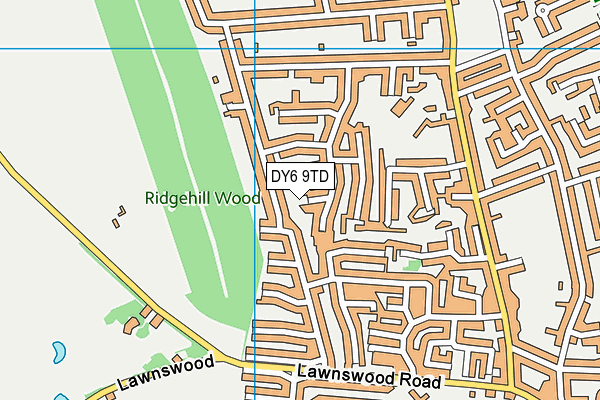 DY6 9TD map - OS VectorMap District (Ordnance Survey) DY6 9TD map - OS VectorMap District (Ordnance Survey)