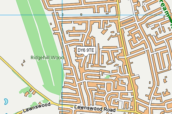 DY6 9TE map - OS VectorMap District (Ordnance Survey) DY6 9TE map - OS VectorMap District (Ordnance Survey)
