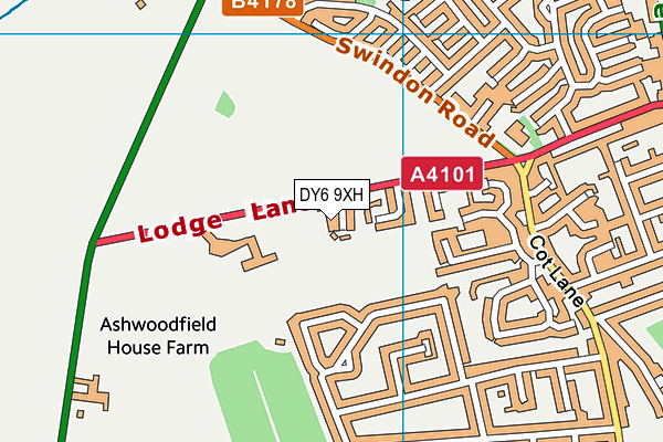 DY6 9XH map - OS VectorMap District (Ordnance Survey) DY6 9XH map - OS VectorMap District (Ordnance Survey)