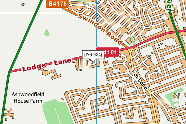 DY6 9XQ map - OS VectorMap District (Ordnance Survey) DY6 9XQ map - OS VectorMap District (Ordnance Survey)