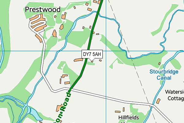 DY7 5AH map - OS VectorMap District (Ordnance Survey) DY7 5AH map - OS VectorMap District (Ordnance Survey)