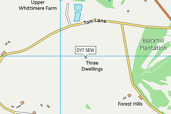 DY7 5EW map - OS VectorMap District (Ordnance Survey) DY7 5EW map - OS VectorMap District (Ordnance Survey)
