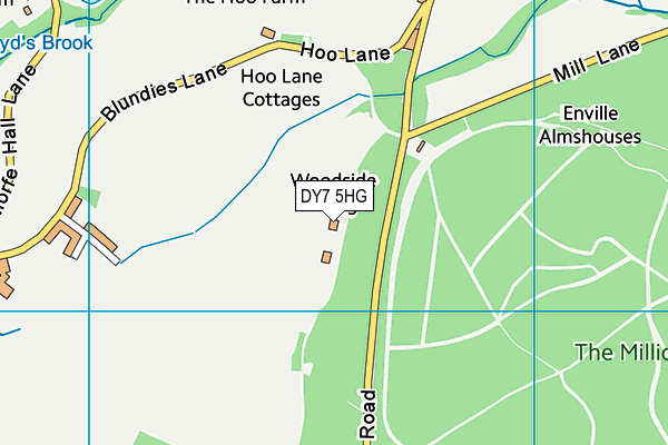 DY7 5HG map - OS VectorMap District (Ordnance Survey) DY7 5HG map - OS VectorMap District (Ordnance Survey)