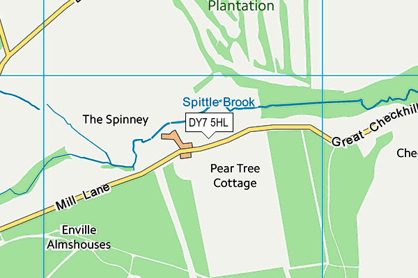 DY7 5HL map - OS VectorMap District (Ordnance Survey) DY7 5HL map - OS VectorMap District (Ordnance Survey)