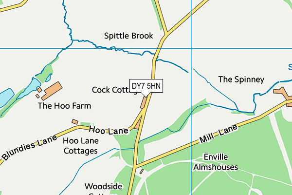 DY7 5HN map - OS VectorMap District (Ordnance Survey) DY7 5HN map - OS VectorMap District (Ordnance Survey)