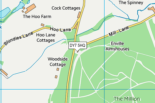 DY7 5HQ map - OS VectorMap District (Ordnance Survey) DY7 5HQ map - OS VectorMap District (Ordnance Survey)