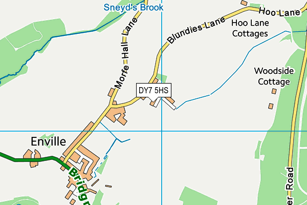 DY7 5HS map - OS VectorMap District (Ordnance Survey)