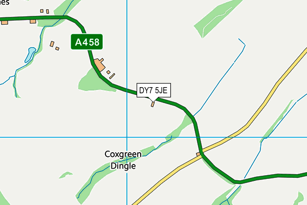 DY7 5JE map - OS VectorMap District (Ordnance Survey) DY7 5JE map - OS VectorMap District (Ordnance Survey)