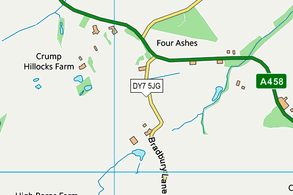DY7 5JG map - OS VectorMap District (Ordnance Survey) DY7 5JG map - OS VectorMap District (Ordnance Survey)
