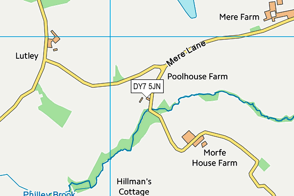 DY7 5JN map - OS VectorMap District (Ordnance Survey) DY7 5JN map - OS VectorMap District (Ordnance Survey)