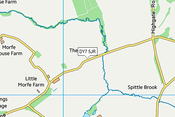 DY7 5JR map - OS VectorMap District (Ordnance Survey) DY7 5JR map - OS VectorMap District (Ordnance Survey)