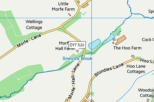 DY7 5JU map - OS VectorMap District (Ordnance Survey) DY7 5JU map - OS VectorMap District (Ordnance Survey)