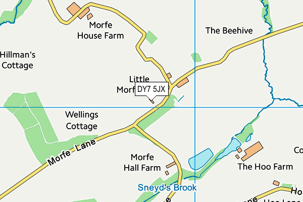 DY7 5JX map - OS VectorMap District (Ordnance Survey) DY7 5JX map - OS VectorMap District (Ordnance Survey)