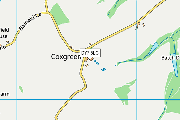 DY7 5LG map - OS VectorMap District (Ordnance Survey) DY7 5LG map - OS VectorMap District (Ordnance Survey)