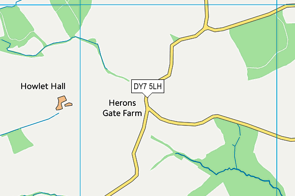 DY7 5LH map - OS VectorMap District (Ordnance Survey) DY7 5LH map - OS VectorMap District (Ordnance Survey)