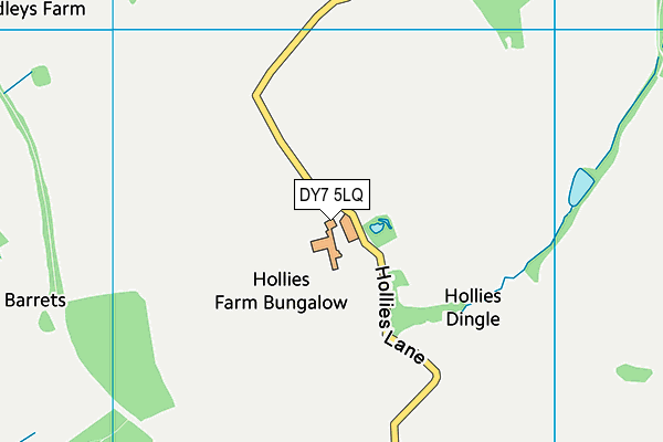 DY7 5LQ map - OS VectorMap District (Ordnance Survey) DY7 5LQ map - OS VectorMap District (Ordnance Survey)