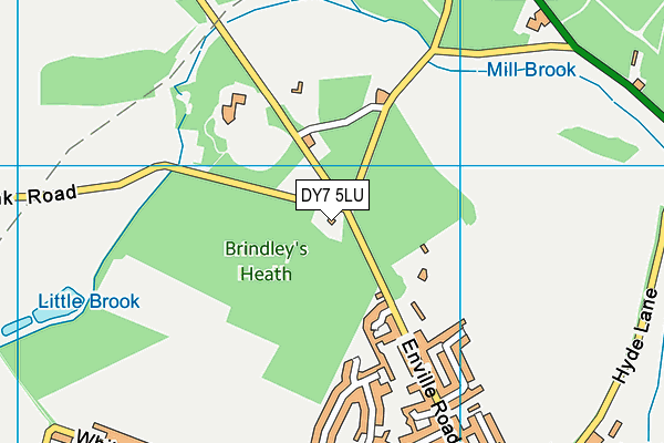 DY7 5LU map - OS VectorMap District (Ordnance Survey) DY7 5LU map - OS VectorMap District (Ordnance Survey)