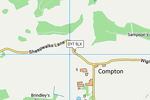 DY7 5LX map - OS VectorMap District (Ordnance Survey) DY7 5LX map - OS VectorMap District (Ordnance Survey)