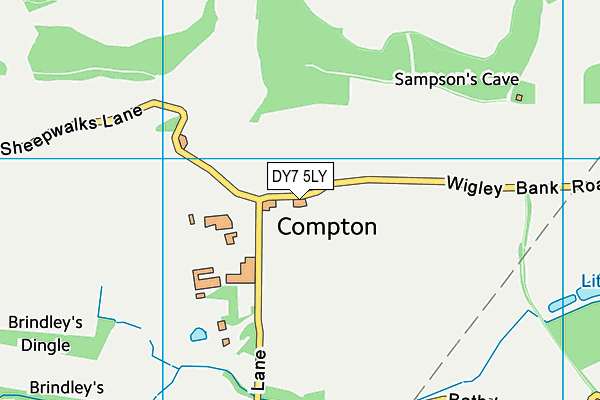 DY7 5LY map - OS VectorMap District (Ordnance Survey) DY7 5LY map - OS VectorMap District (Ordnance Survey)