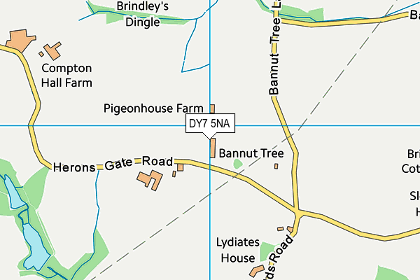 DY7 5NA map - OS VectorMap District (Ordnance Survey) DY7 5NA map - OS VectorMap District (Ordnance Survey)
