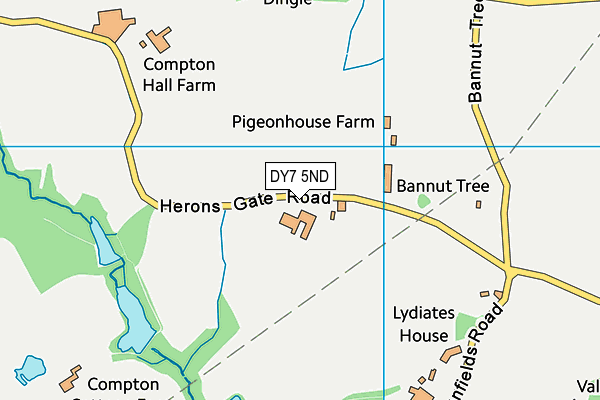 DY7 5ND map - OS VectorMap District (Ordnance Survey) DY7 5ND map - OS VectorMap District (Ordnance Survey)