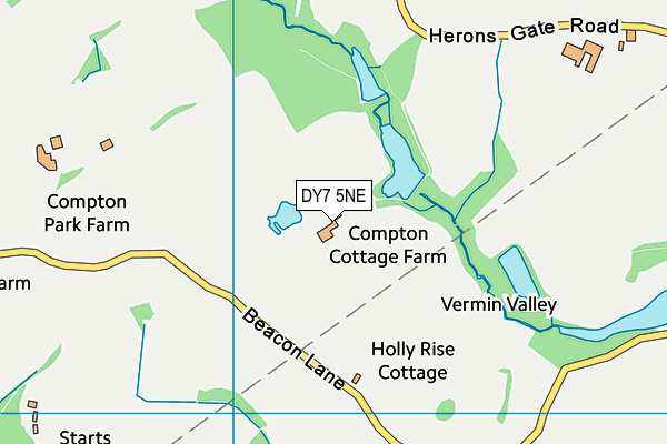 DY7 5NE map - OS VectorMap District (Ordnance Survey) DY7 5NE map - OS VectorMap District (Ordnance Survey)