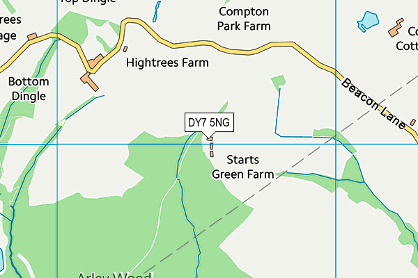 DY7 5NG map - OS VectorMap District (Ordnance Survey) DY7 5NG map - OS VectorMap District (Ordnance Survey)