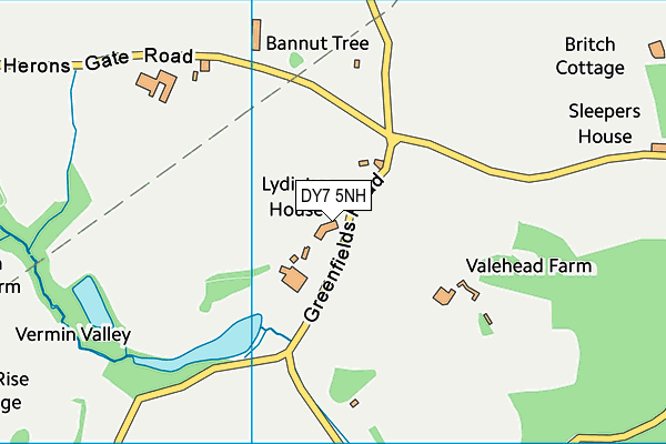 DY7 5NH map - OS VectorMap District (Ordnance Survey) DY7 5NH map - OS VectorMap District (Ordnance Survey)