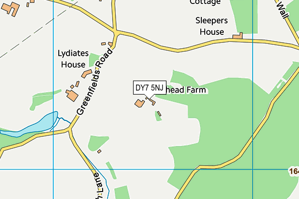 DY7 5NJ map - OS VectorMap District (Ordnance Survey) DY7 5NJ map - OS VectorMap District (Ordnance Survey)