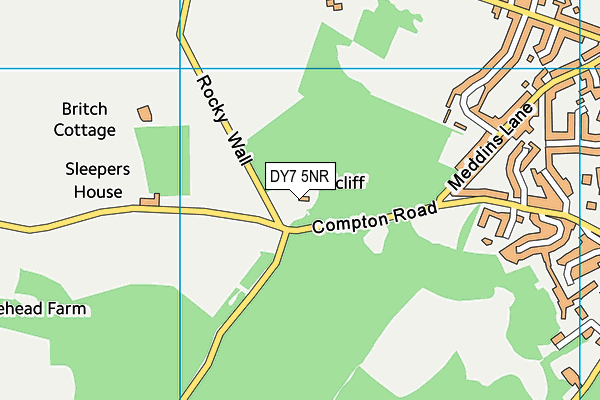 DY7 5NR map - OS VectorMap District (Ordnance Survey) DY7 5NR map - OS VectorMap District (Ordnance Survey)