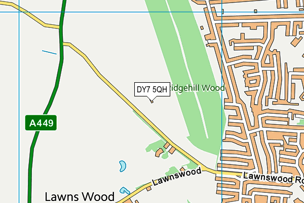 DY7 5QH map - OS VectorMap District (Ordnance Survey)