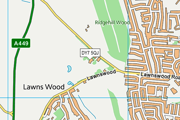 DY7 5QJ map - OS VectorMap District (Ordnance Survey) DY7 5QJ map - OS VectorMap District (Ordnance Survey)