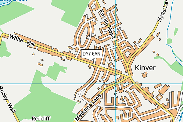 DY7 6AN map - OS VectorMap District (Ordnance Survey) DY7 6AN map - OS VectorMap District (Ordnance Survey)