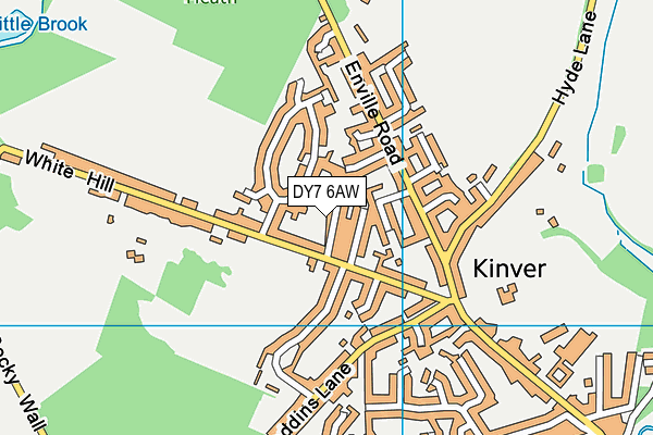 DY7 6AW map - OS VectorMap District (Ordnance Survey) DY7 6AW map - OS VectorMap District (Ordnance Survey)
