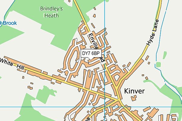 DY7 6BP map - OS VectorMap District (Ordnance Survey) DY7 6BP map - OS VectorMap District (Ordnance Survey)
