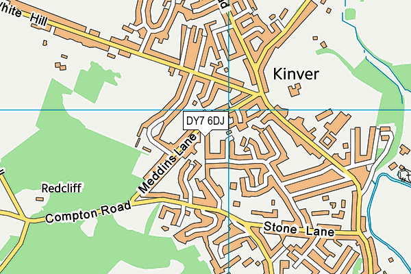 DY7 6DJ map - OS VectorMap District (Ordnance Survey) DY7 6DJ map - OS VectorMap District (Ordnance Survey)
