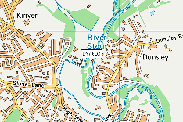 DY7 6LG map - OS VectorMap District (Ordnance Survey)