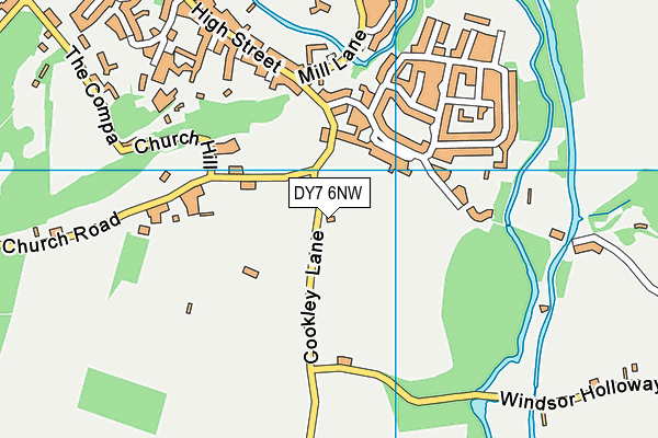 DY7 6NW map - OS VectorMap District (Ordnance Survey) DY7 6NW map - OS VectorMap District (Ordnance Survey)