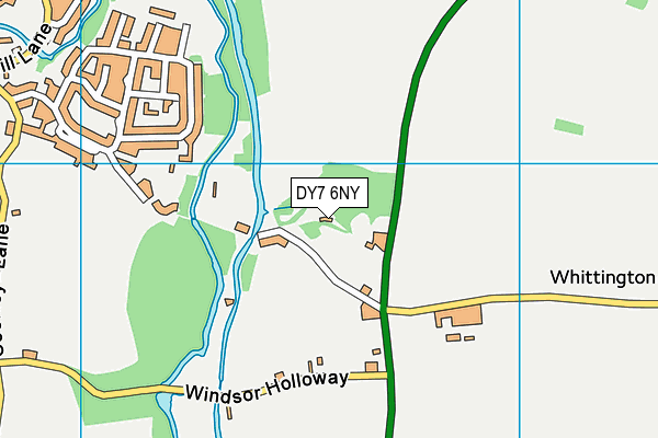 DY7 6NY map - OS VectorMap District (Ordnance Survey) DY7 6NY map - OS VectorMap District (Ordnance Survey)