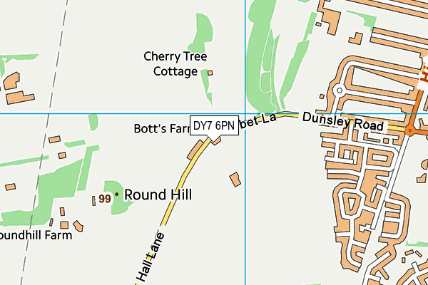DY7 6PN map - OS VectorMap District (Ordnance Survey) DY7 6PN map - OS VectorMap District (Ordnance Survey)