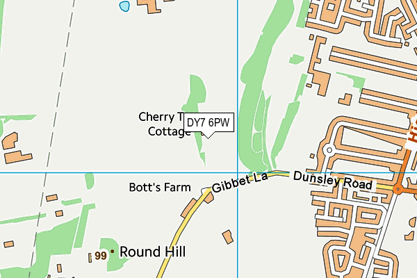 DY7 6PW map - OS VectorMap District (Ordnance Survey) DY7 6PW map - OS VectorMap District (Ordnance Survey)