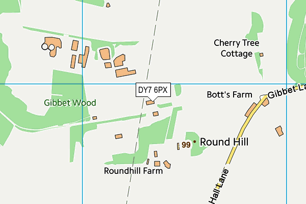 DY7 6PX map - OS VectorMap District (Ordnance Survey) DY7 6PX map - OS VectorMap District (Ordnance Survey)