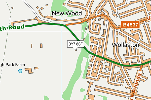 DY7 6SF map - OS VectorMap District (Ordnance Survey)