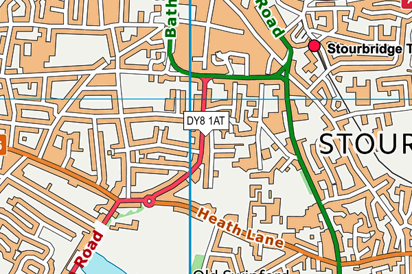 DY8 1AT map - OS VectorMap District (Ordnance Survey) DY8 1AT map - OS VectorMap District (Ordnance Survey)