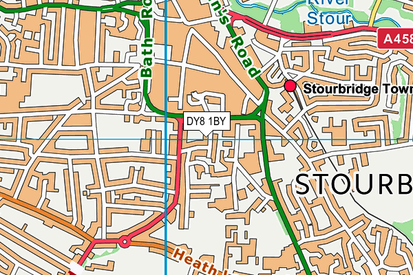 DY8 1BY map - OS VectorMap District (Ordnance Survey) DY8 1BY map - OS VectorMap District (Ordnance Survey)