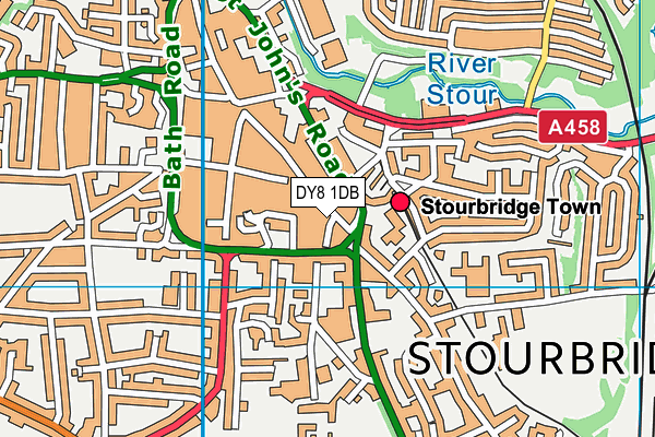 DY8 1DB map - OS VectorMap District (Ordnance Survey) DY8 1DB map - OS VectorMap District (Ordnance Survey)