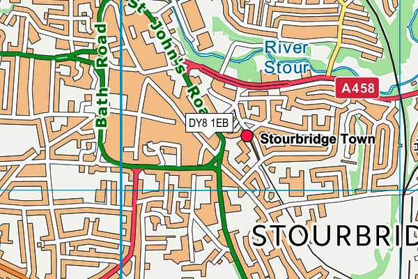DY8 1EB map - OS VectorMap District (Ordnance Survey) DY8 1EB map - OS VectorMap District (Ordnance Survey)