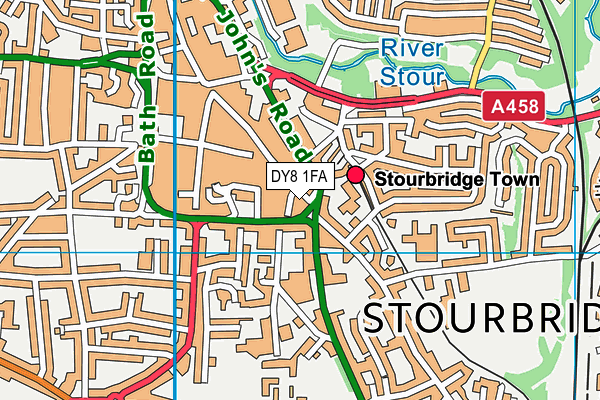 DY8 1FA map - OS VectorMap District (Ordnance Survey)