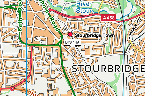 DY8 1HA map - OS VectorMap District (Ordnance Survey) DY8 1HA map - OS VectorMap District (Ordnance Survey)